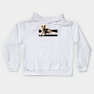 German Shepherd Dog Kids Hoodie